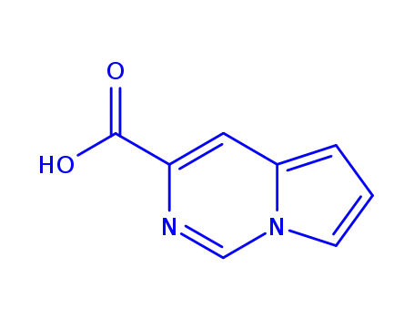 Molecular Structure of 251102-27-9 (Pyrrolo[1,2-c]pyrimidine-3-carboxylic acid (9CI))