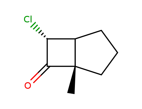 Molecular Structure of 31351-69-6 (Bicyclo[3.2.0]heptan-6-one,  7-chloro-5-methyl-,  endo-  (8CI))