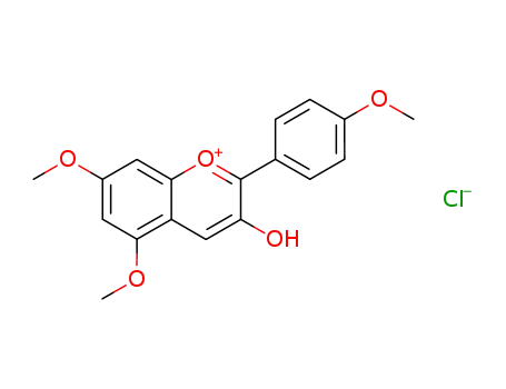 3-hydroxy-5,7-dimethoxy-2-(4-methoxy-phenyl)-chromenylium; chloride