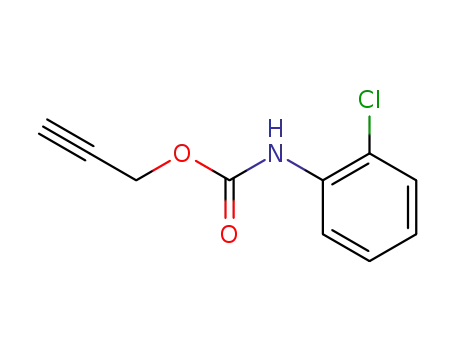 Molecular Structure of 25217-01-0 (prop-2-yn-1-yl (2-chlorophenyl)carbamate)