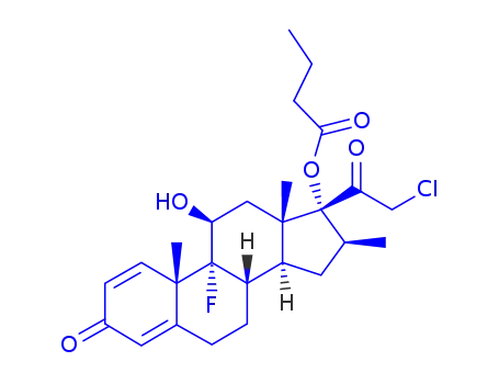 Molecular Structure of 25122-47-8 (ClobetasolButyrate)