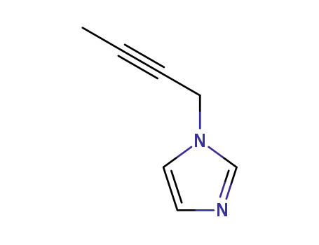 Molecular Structure of 31410-02-3 (Imidazole, 1-(2-butynyl)- (8CI))