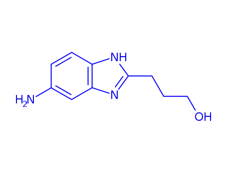 Molecular Structure of 313554-20-0 (1H-Benzimidazole-2-propanol,5-amino-(9CI))