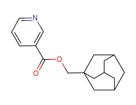 Molecular Structure of 24813-27-2 (tricyclo[3.3.1.1~3,7~]dec-1-ylmethyl pyridine-3-carboxylate)