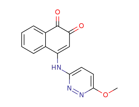 Molecular Structure of 25107-70-4 (4-[(6-methoxypyridazin-3-yl)amino]naphthalene-1,2-dione)