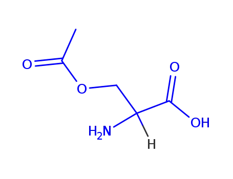 Molecular Structure of 4985-36-8 (O-acetylserine)