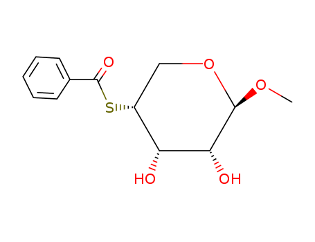 b-D-Ribopyranoside, methyl4-thio-, 4-benzoate (9CI) cas  2495-98-9