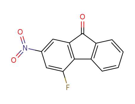 Molecular Structure of 99515-18-1 (4-Fluor-2-nitro-9-oxo-fluoren)