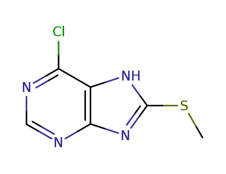 6-chloro-8-methylsulfanyl-7<sup>(9)</sup><i>H</i>-purine