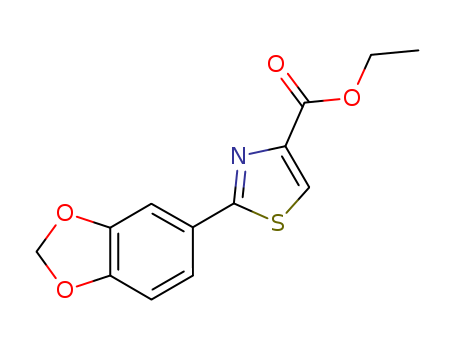 2-BENZO[1,3]DIOXOL-5-YL-THIAZOLE-4-CARBOXYLIC ACID ETHYL ESTER