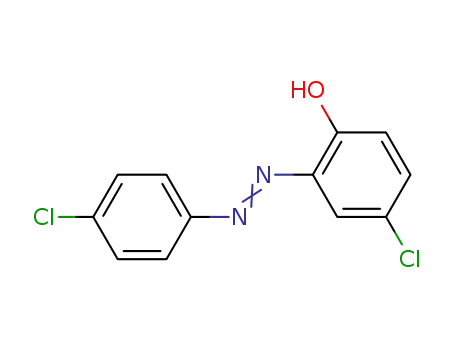 Molecular Structure of 2491-55-6 (4-Chloro-2-[(E)-(4-chlorophenyl)diazenyl]phenol)