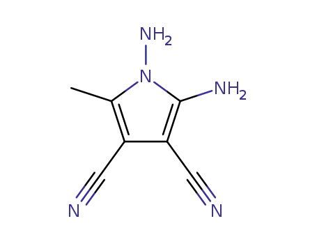 Molecular Structure of 313364-07-7 (1H-Pyrrole-3,4-dicarbonitrile,  1,2-diamino-5-methyl-)