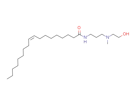 Molecular Structure of 31501-33-4 (N-[3-[(2-hydroxyethyl)methylamino]propyl]-, (Z)-9-Octadecenamide 9-Octadecenamide,N-[3-[(2-hydroxyethyl)methylamino]propyl]-,(Z)-)