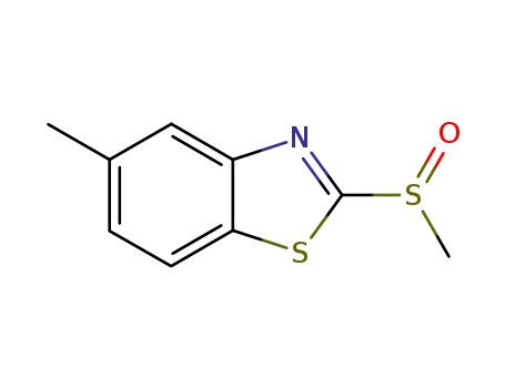 Molecular Structure of 3779-12-2 (Benzothiazole, 5-methyl-2-(methylsulfinyl)- (7CI,8CI))