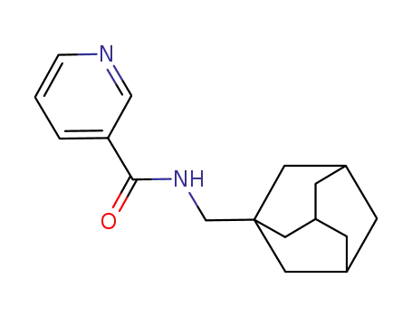 Molecular Structure of 24813-26-1 (N-(tricyclo[3.3.1.1~3,7~]dec-1-ylmethyl)pyridine-3-carboxamide)