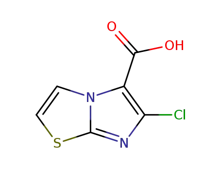 Molecular Structure of 24918-20-5 (6-CHLORO-IMIDAZO[2,1-B]THIAZOLE-5-CARBOXYLIC ACID)