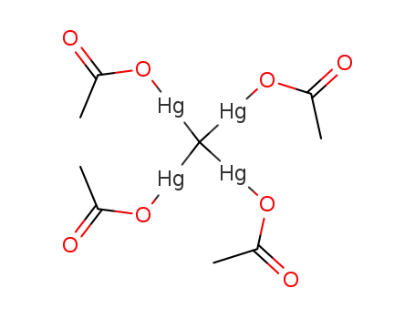 Molecular Structure of 25201-30-3 (TETRAKIS(ACETOXYMERCURI)METHANE)