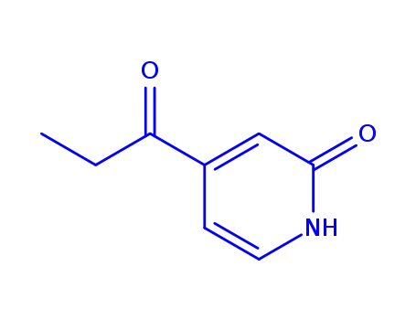 Molecular Structure of 251902-57-5 (2(1H)-Pyridinone, 4-(1-oxopropyl)- (9CI))