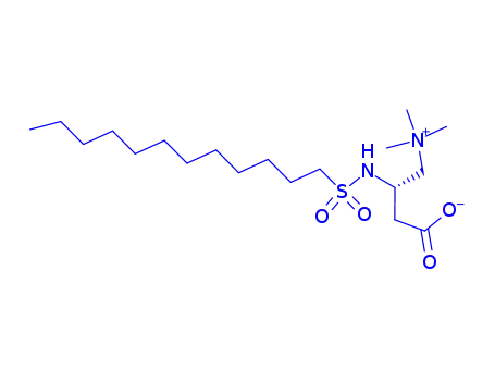 Molecular Structure of 250694-19-0 (3(R)-(Dodecylsulfonamido)-4-(trimethylammonium)butyrate)