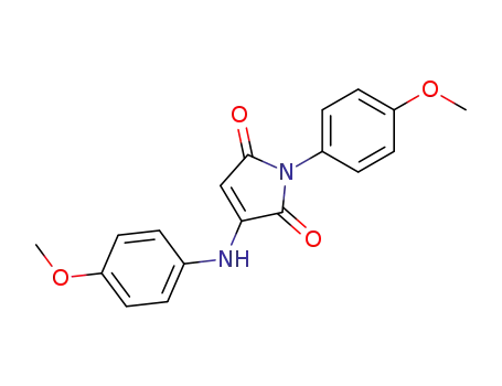 Molecular Structure of 24978-24-3 (1-(4-methoxyphenyl)-3-[(4-methoxyphenyl)amino]-1H-pyrrole-2,5-dione)