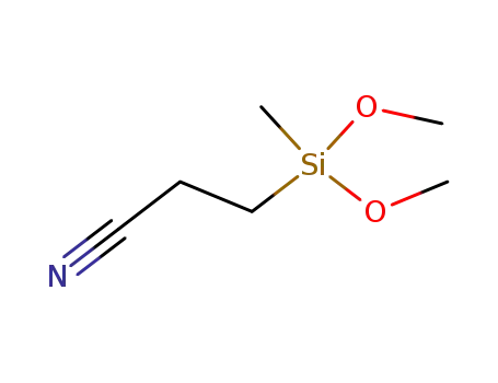 Molecular Structure of 2526-61-6 (2-Cyanoethylmethyldimethoxysilane)
