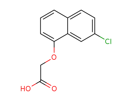 Molecular Structure of 25178-72-7 ([(7-chloronaphthalen-1-yl)oxy]acetic acid)