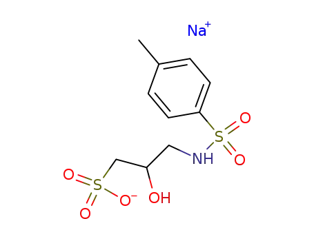 2-hydroxy-3-(toluene-4-sulfonylamino)-propane-1-sulfonic acid ; sodium-salt