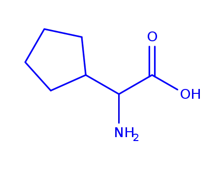 Molecular Structure of 933-95-9 (DL-Cyclopentylglycine)