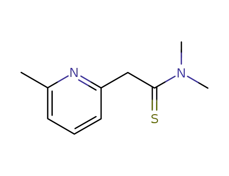 Molecular Structure of 31329-87-0 (N,N-dimethyl-2-(6-methylpyridin-2-yl)ethanethioamide)