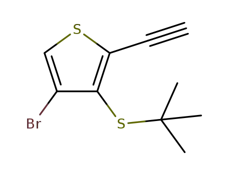 4-bromo-3-(t-butylsulfanyl)-2-ethynylthiophene
