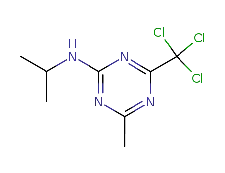 4-methyl-N-propan-2-yl-6-(trichloromethyl)-1,3,5-triazin-2-amine