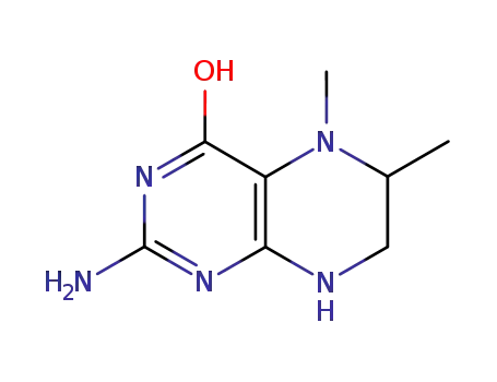 Molecular Structure of 25239-84-3 (5,6-Dimethyl-5,6,7,8-tetrahydropterin)