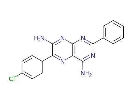 4,7-Pteridinediamine,6-(4-chlorophenyl)-2-phenyl- cas  3150-43-4