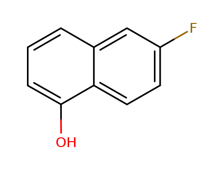 Molecular Structure of 804498-72-4 (6-Fluoro-1-hydroxynaphthalene)