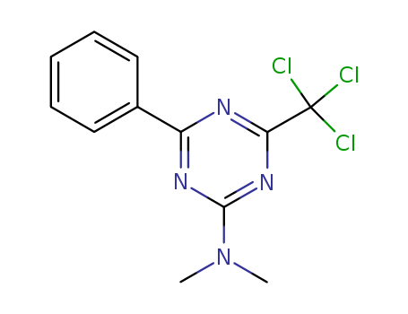 1,3,5-Triazin-2-amine,N,N-dimethyl-4-phenyl-6-(trichloromethyl)-