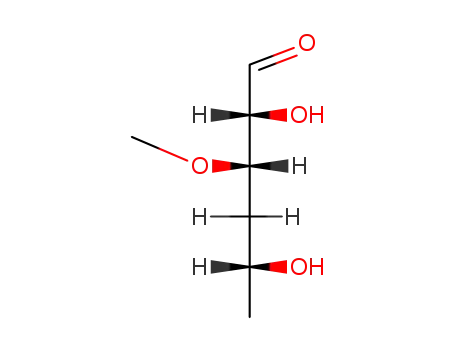 Molecular Structure of 3150-28-5 (3-O-Methyl-4,6-dideoxy-D-xylo-hexose)