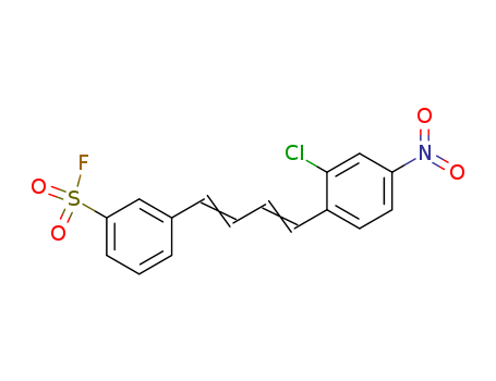 Benzenesulfonyl fluoride,3-[4-(2-chloro-4-nitrophenyl)-1,3-butadien-1-yl]- cas  31368-27-1