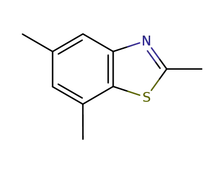 Molecular Structure of 313502-89-5 (Benzothiazole, 2,5,7-trimethyl- (9CI))