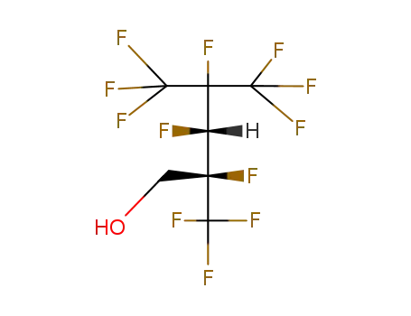 Molecular Structure of 25065-50-3 (2,3,4,5,5,5-HEXAFLUORO-2,4-BIS(TRIFLUOROMETHYL)-1-PENTANOL)