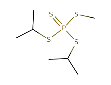 Molecular Structure of 2523-92-4 (methyl dipropan-2-yl phosphorotetrathioate)