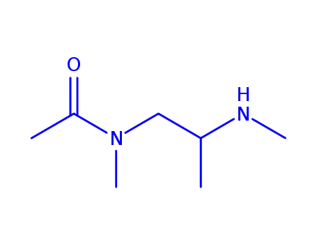 Molecular Structure of 250691-17-9 (Acetamide, N-methyl-N-[2-(methylamino)propyl]- (9CI))