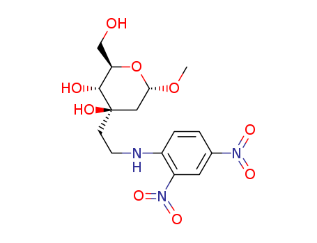 a-D-arabino-Hexopyranoside, methyl2-deoxy-3-C-[2-[(2,4-dinitrophenyl)amino]ethyl]- cas  31448-47-2