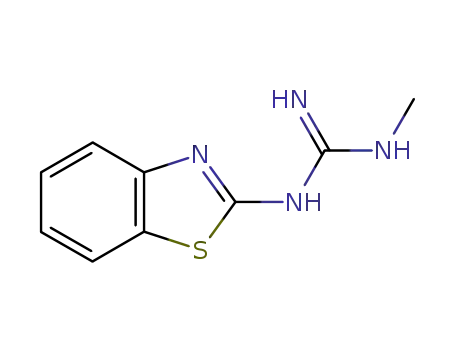 Molecular Structure of 25039-63-8 (Guanidine, N-2-benzothiazolyl-N-methyl- (9CI))