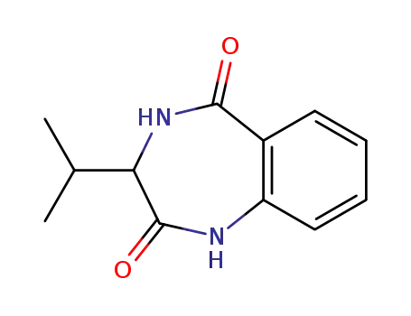 Molecular Structure of 24919-51-5 (3-(propan-2-yl)-2,3,4,5-tetrahydro-1H-1,4-benzodiazepine-2,5-dione)