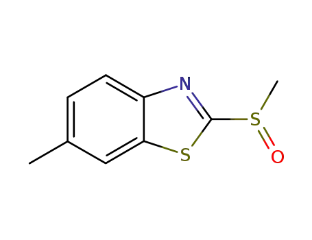 Molecular Structure of 3507-51-5 (Benzothiazole, 6-methyl-2-(methylsulfinyl)- (7CI,8CI))