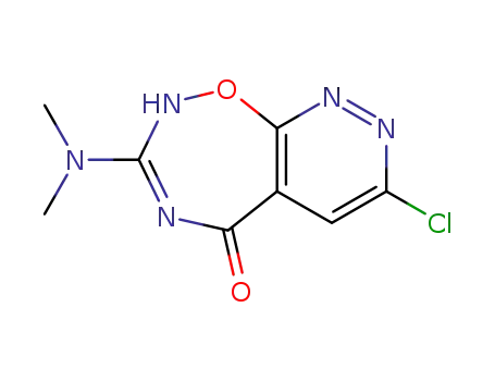 7-Chlor-3-(dimethylamino)pyridazino<4,3-f>-1,2,4-oxadiazepin-5(2H)-on