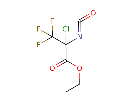 Molecular Structure of 250261-39-3 (ETHYL 2-CHLORO-3,3,3-TRIFLUORO-2-ISOCYANATOPROPANOATE)