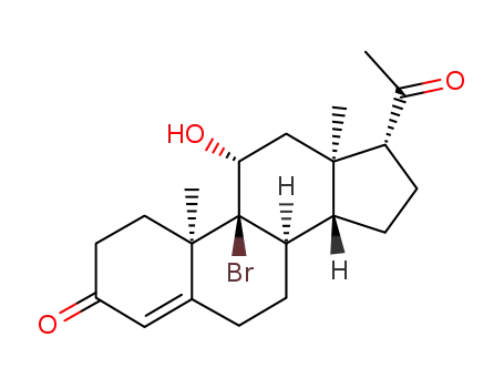 9α-bromo-11β-hydroxypregn-4-ene-3,20-dione