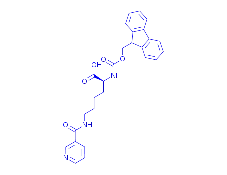 Molecular Structure of 252049-11-9 (Fmoc-Lys(nicotinoyl)-OH)