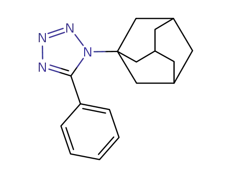 Molecular Structure of 24886-65-5 (5-phenyl-1-(tricyclo[3.3.1.1~3,7~]dec-1-yl)-1H-tetrazole)